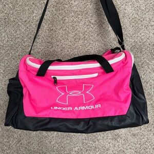 Under Armour Women's Travel Bag in Pink and Black